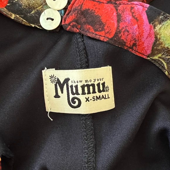 Show me your Mumu Tess Tie Mini Dress in Bloom Bloom - Picture 5 of 9